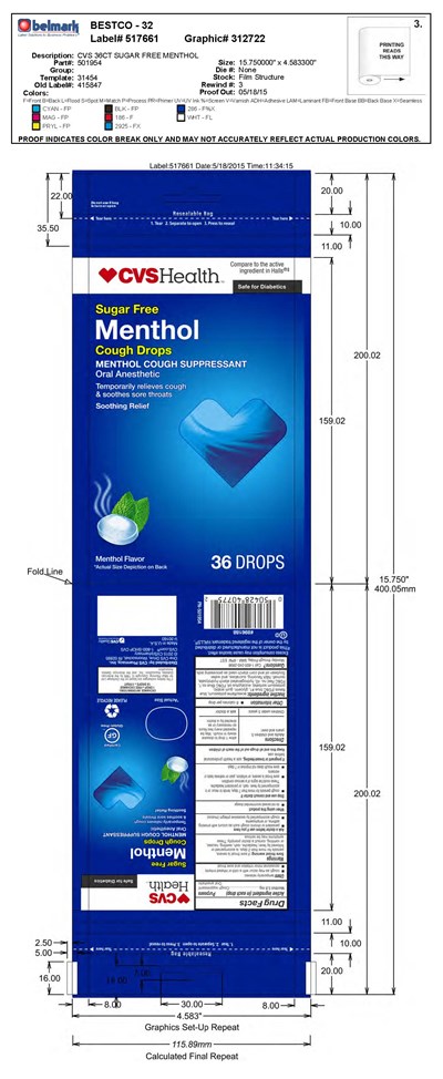 Cvs Sf Menthol Cough Drops 36ct (Cvs Sf Menthol 36ct 501954 5 18 2015)